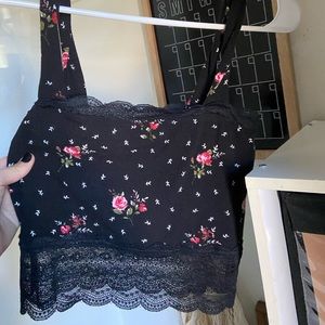 Forever 21 Floral Croptop